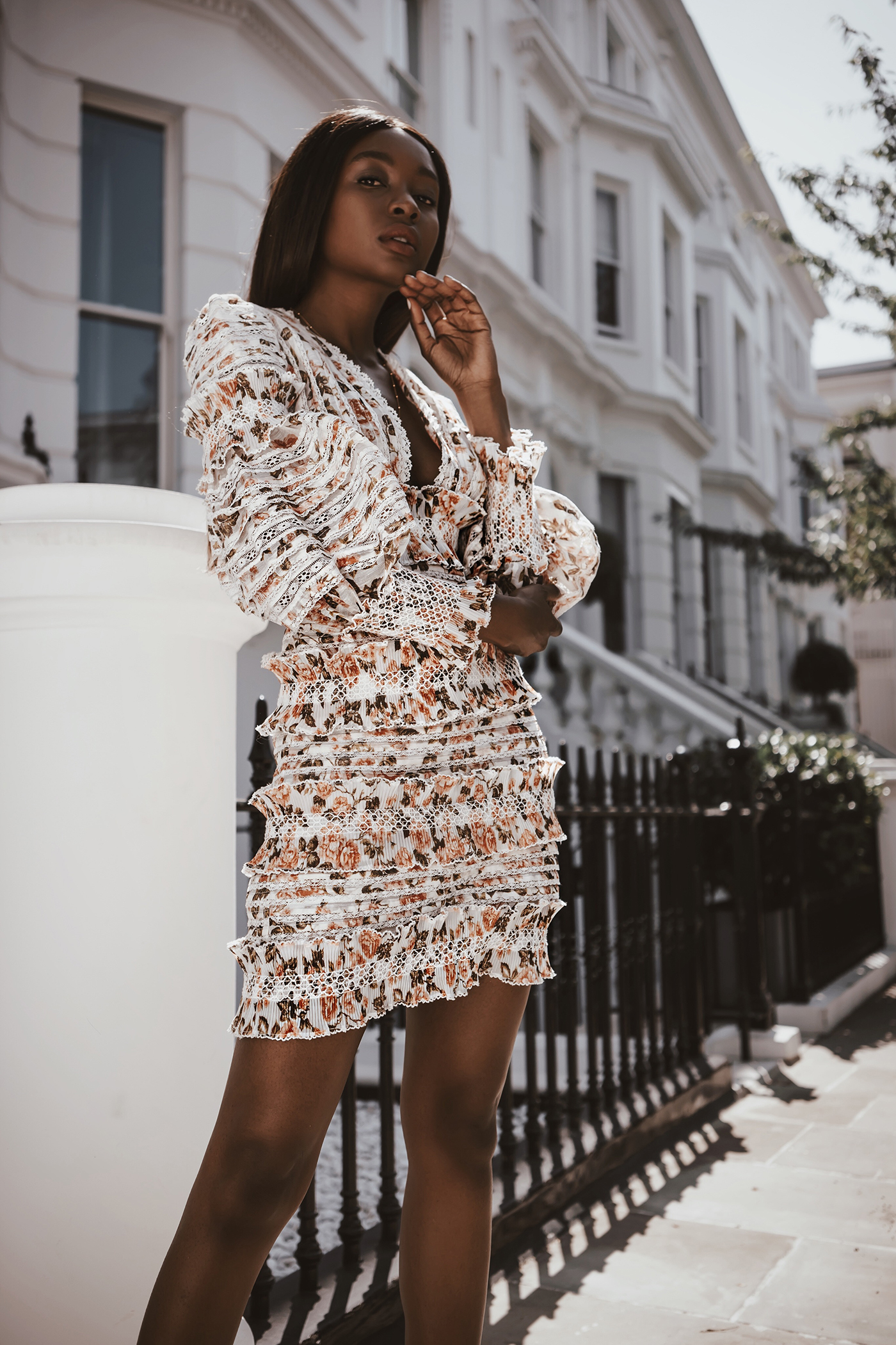 zimmermann radiate smocked mini dress